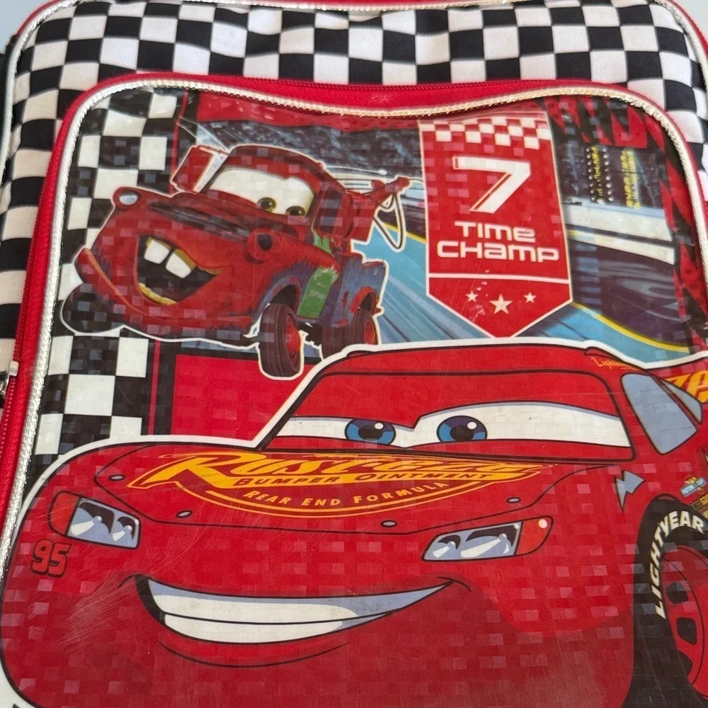 Disney Pixar Cars Lighting Mcqueen Rolling Luggage Suitcase